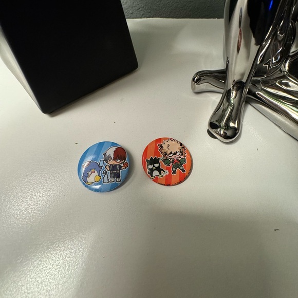 My Hero Academia, Shoto Todoroki and Katsuki Bakugou Anime Pins - Picture 4 of 4